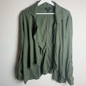 Torrid Waterfall Jacket Olive Green